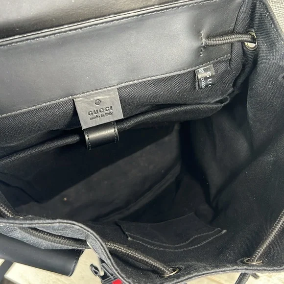 Gucci Double Pocket Backpack GG Coated Canvas Large ✅ COA Included - Picture 11 of 16